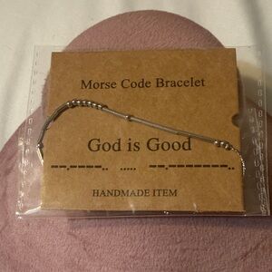 Handmade “God is Good” Morse Code Bracelet